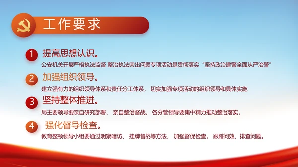 全国开展政法队伍教育整顿党课PPT