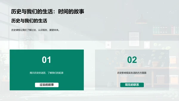 历史课程启动报告PPT模板