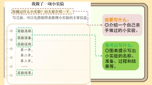 统编版语文三年级下册2024-2025学年度第四单元习作：我做了一项小实验（课件）