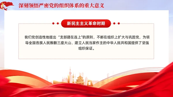 主题教育党课ppt十三个坚持严密党的组织体系党建