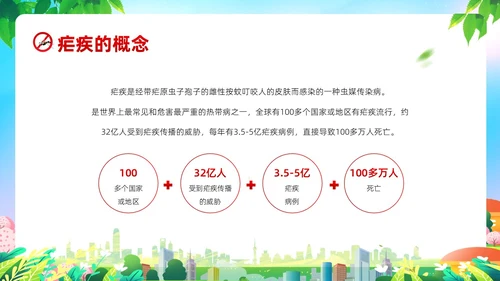 4月26日全国疟疾日预防疟疾防治培训PPT课件