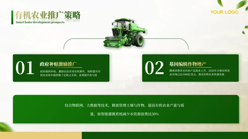 绿色农业工作汇报ppt模板