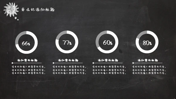 黑板风格教师说课课件通用PPT模版