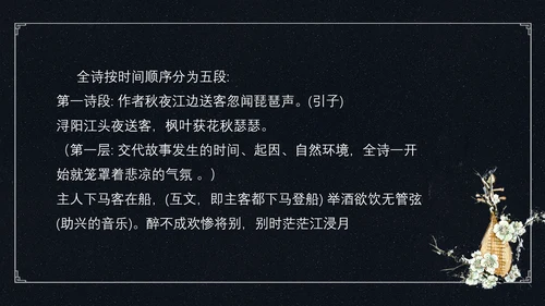 中国风琵琶行语文古诗教学PPT课件