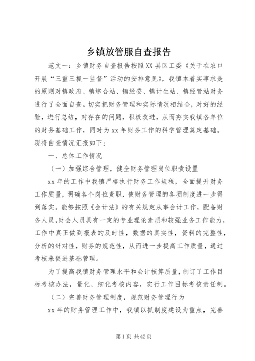 乡镇放管服自查报告.docx