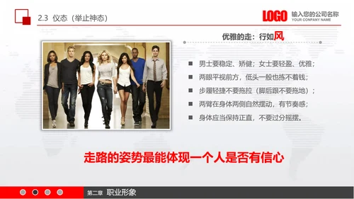 实用员工入职商务礼议培训PPT