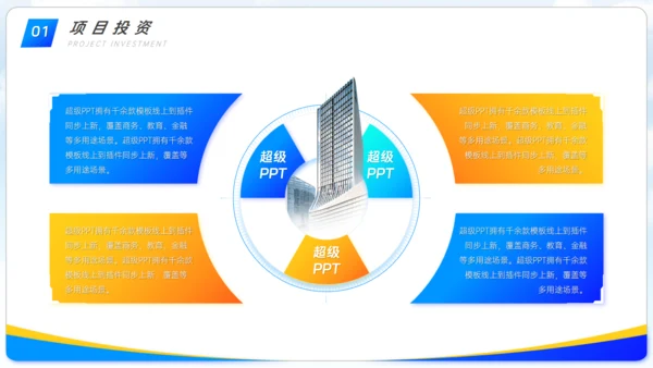 房地产项目竞赛路演写字楼通用PPT模板