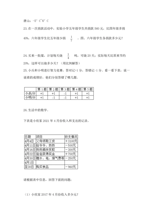 六年级小升初数学应用题50道及参考答案【综合卷】.docx