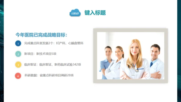医疗系统汇报通用PPT免费模版