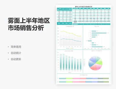 雾面上半年地区市场销售分析