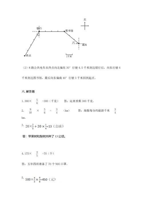 人教版六年级上册数学期中测试卷学生专用.docx