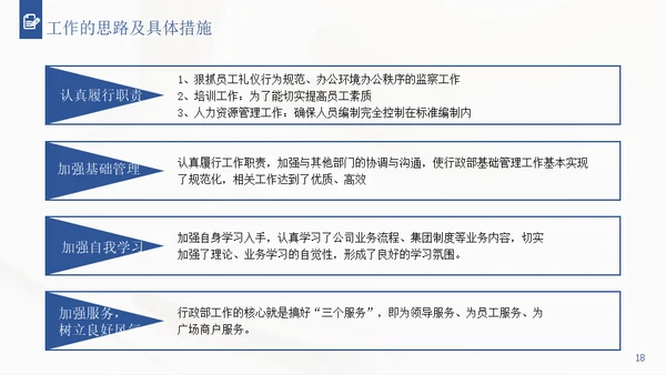 行政经理人事工作年终通用PPT模板