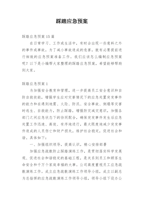 踩踏应急预案.docx