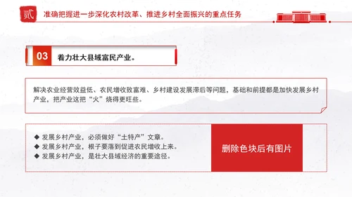 贯彻落实中央农村工作会议精神和2025年中央一号文件部署党课PPT