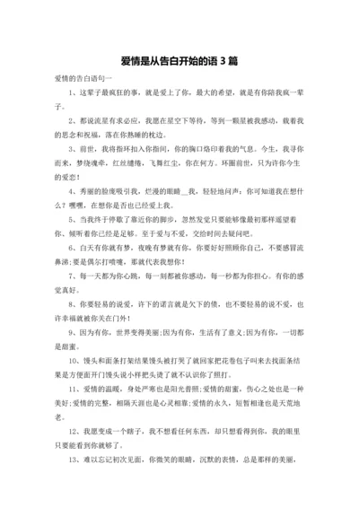 爱情是从告白开始的语3篇.docx