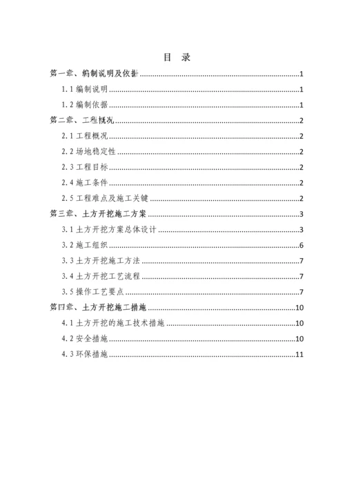 大体积土方开挖综合标准施工专业方案.docx