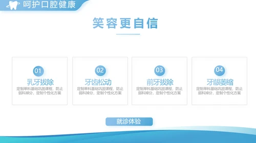 蓝色简约牙科宣传介绍工作总结汇报动态PPT