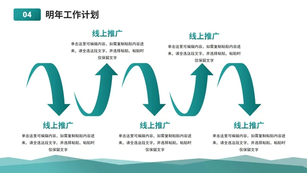 墨绿简约几何医学医疗工作总结PPT模板