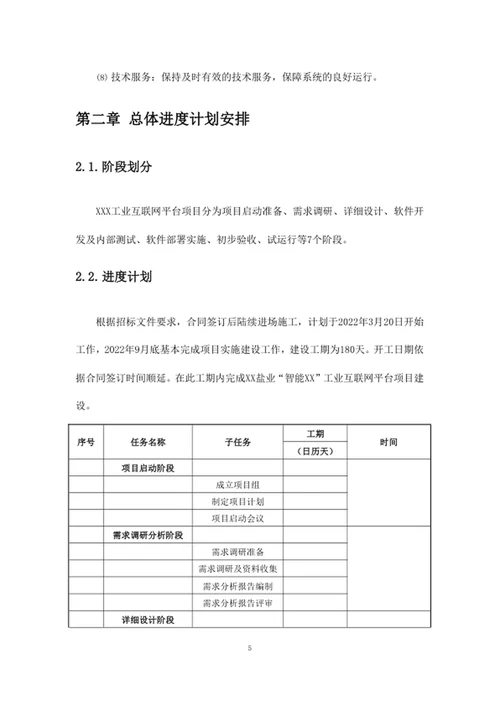 项目总体实施管理方案