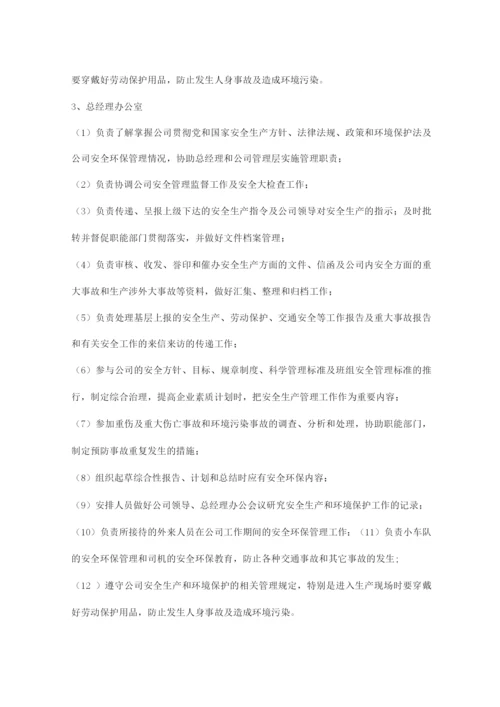 各职能部门安全环保职责.docx