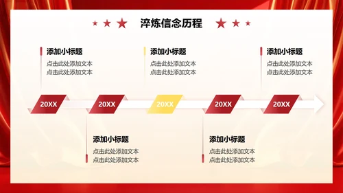 红色党政风红星照耀中国读书笔记分享PPT模板