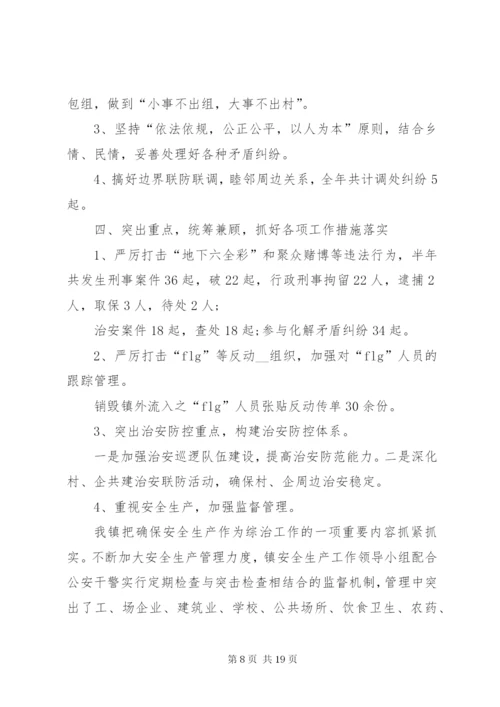 辖区治安工作总结多篇.docx