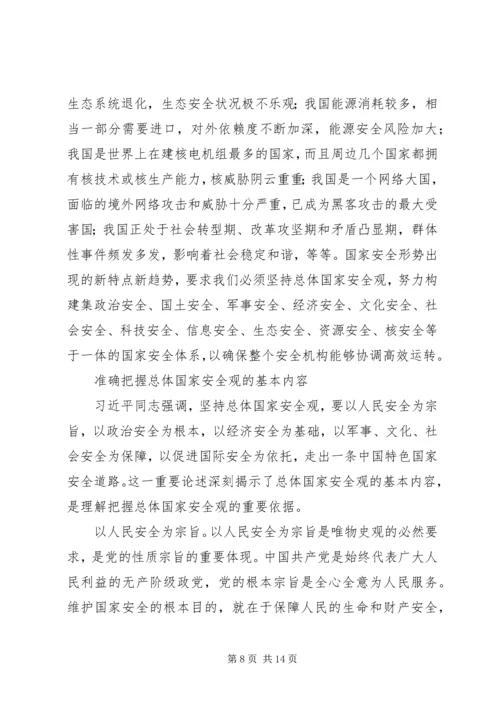 学习《坚持总体国家安全观》心得体会五篇.docx