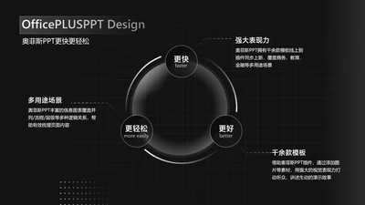 简约风循环关系3项PPT单页