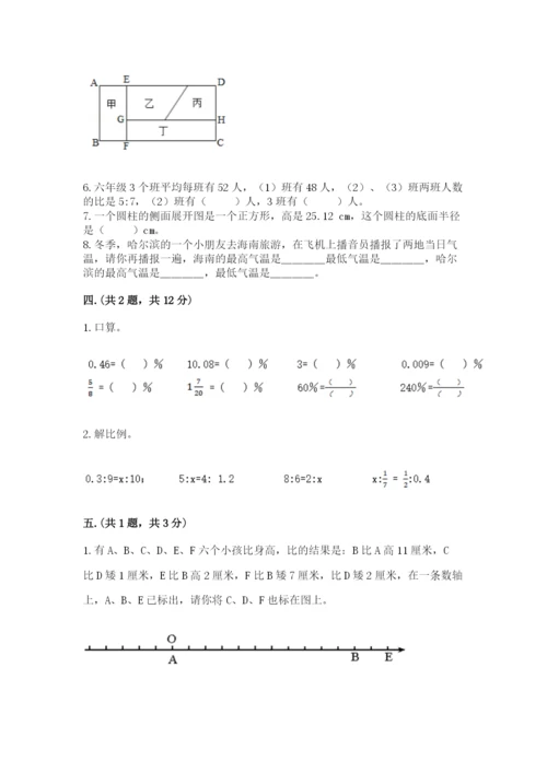 苏教版数学六年级下册试题期末模拟检测卷及答案【全国通用】.docx