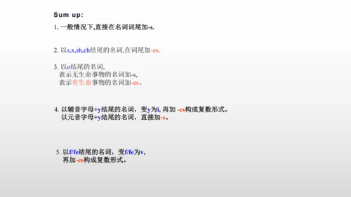 【名词单复数】课件PPT