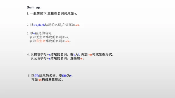 【名词单复数】课件PPT