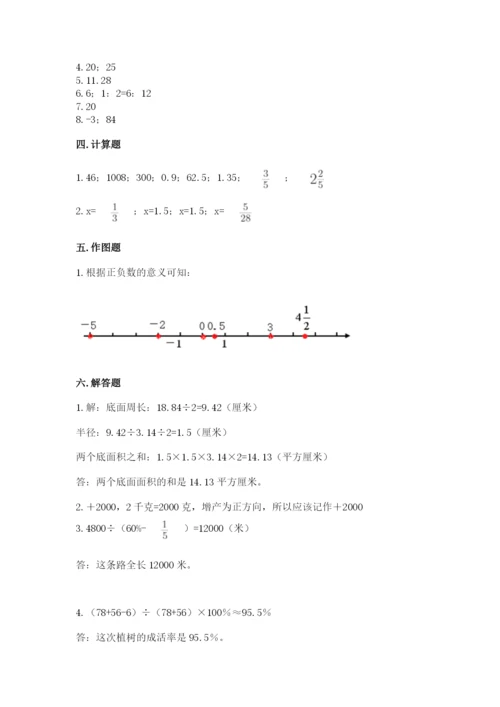 沪教版数学六年级下册期末检测试题精品【全优】.docx
