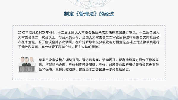 2024中华人民共和国境外非政府组织境内活动管理法解读PPT