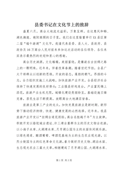 县委书记在文化节上的致辞 (12).docx