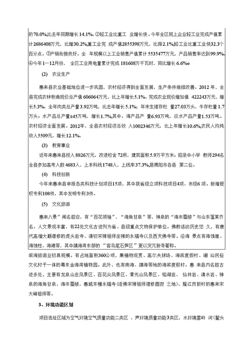 环境影响评价报告公示：惠来县方信环保处理有限公司环评报告