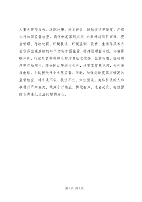 环保局党风廉政建设工作意见.docx