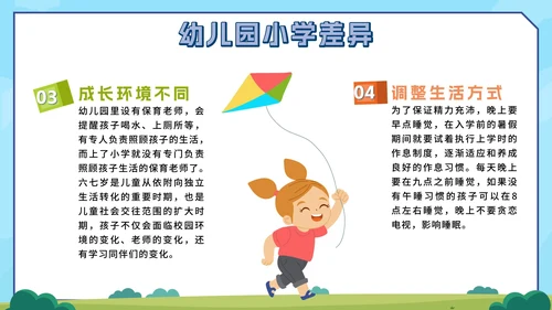 卡通游乐园我们升学啦幼儿园升小学家长会带内容PPT