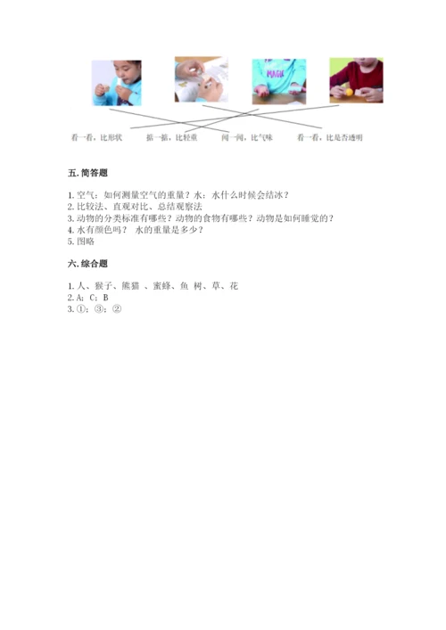 教科版一年级下册科学期末测试卷（网校专用）word版.docx