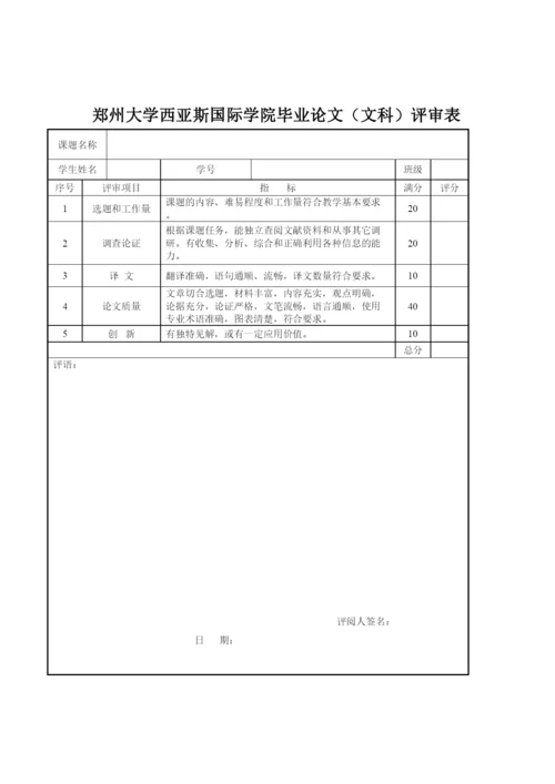 【精编】毕业论文表格.docx