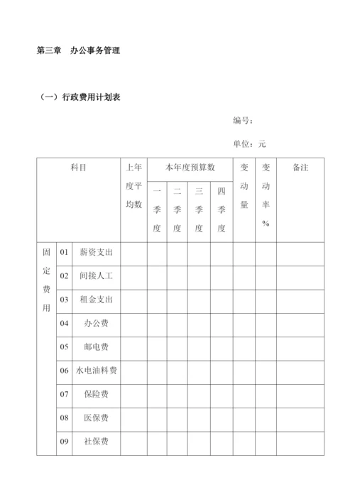 行政管理常用表格大全.docx