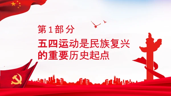 五四青年节青年工作弘扬五四精神团委PPT模板