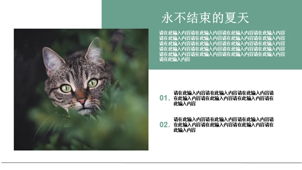 绿色简约风旅游出行安排通用PPT模板
