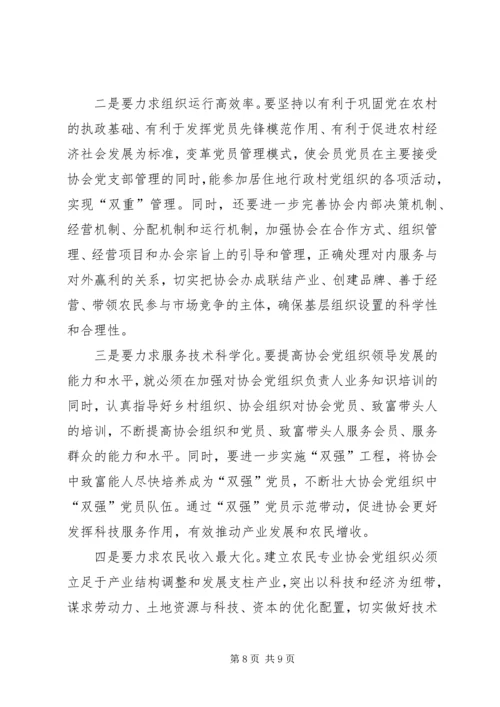 产业协会建立党组织工作调研报告.docx