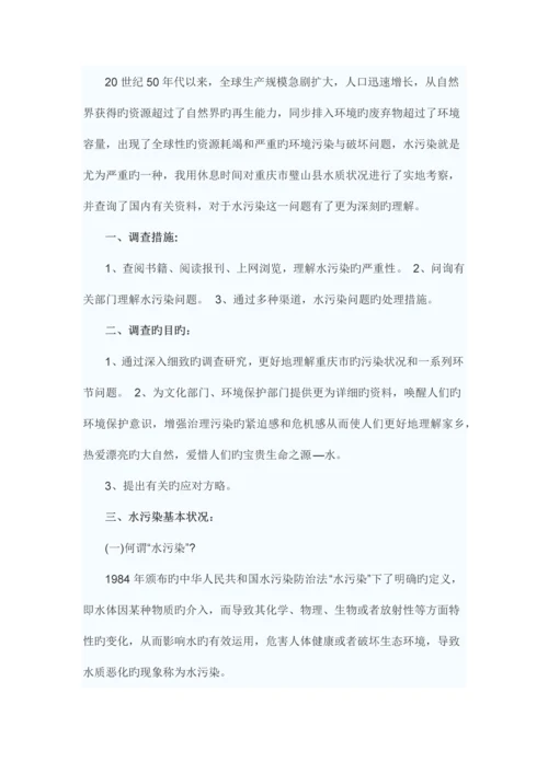 水污染调查报告.docx