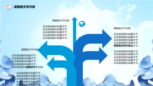 蓝色简约美容医疗整形通用PPT模板