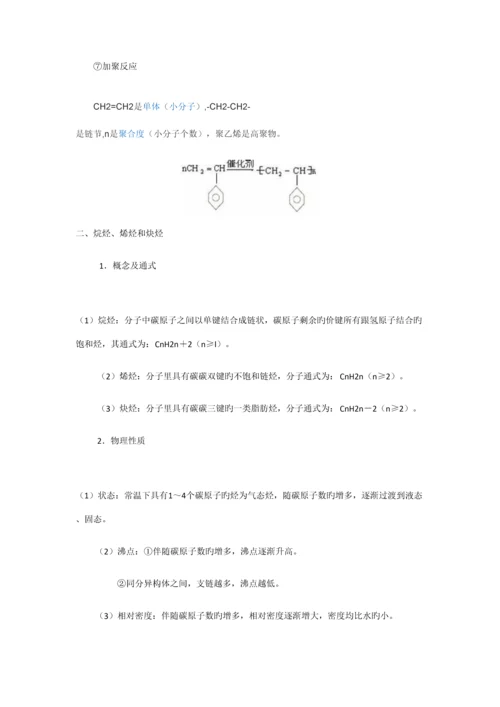 2023年烃类卤代物苯的知识点总结.docx