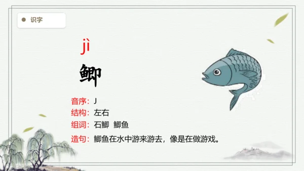 【2024秋季学期教材】语文三上  语文园地六  生字识记课件