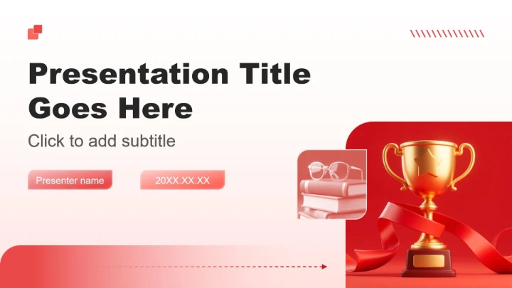 红色商务风校园班委竞选演讲PPT主题模板