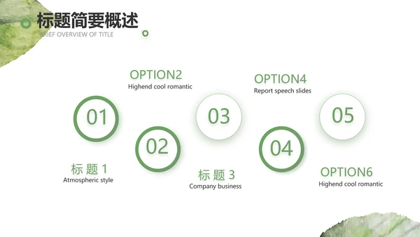绿色小清新工作计划总结汇报PPT