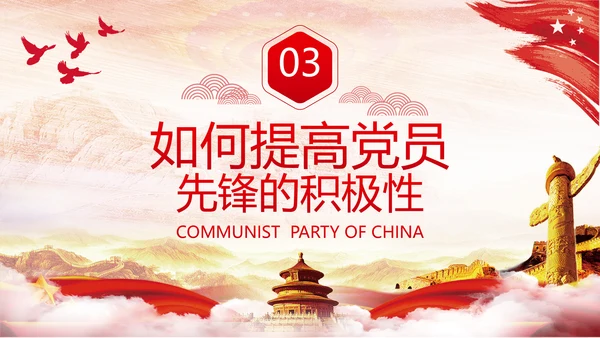 发挥党员先锋模范作用专题党课组支部PPT